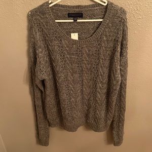Aeropostale grey knit sweater
